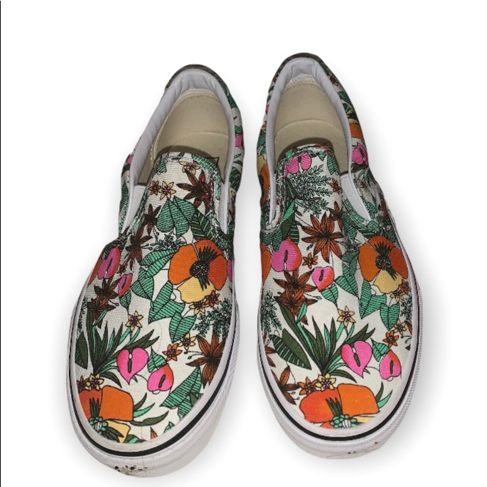 Slip-On Multi Tropic & True White Skate Shoes